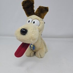 Vintage 1983 Odie Dog 11" Plush Dakin Garfield Cartoon Character Stuffed Animal
